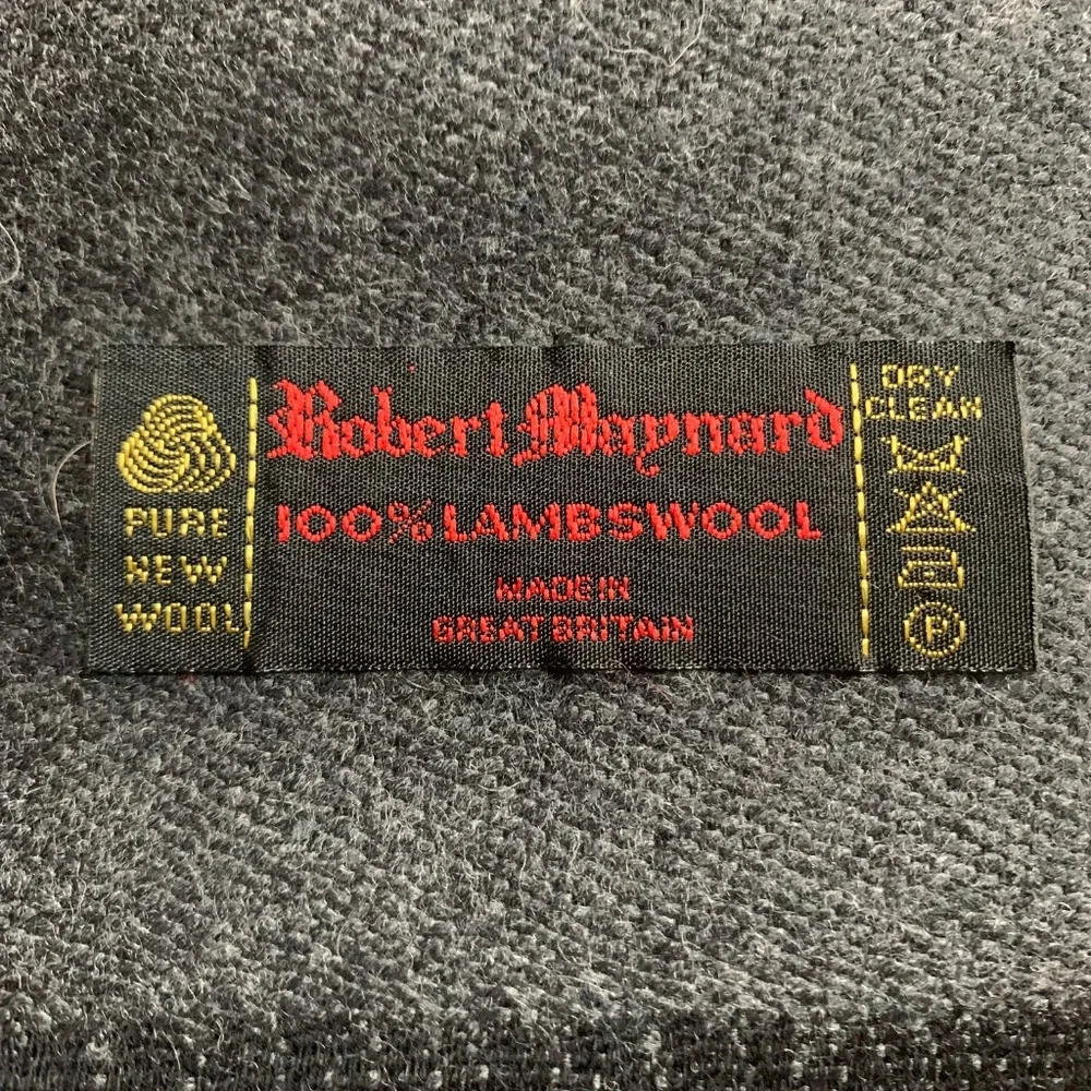 Vintage Robert Maynard Lambswool Paisley Scarf Unisex